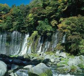 静岡県富士宮市のおすすめ観光名所　白糸の滝